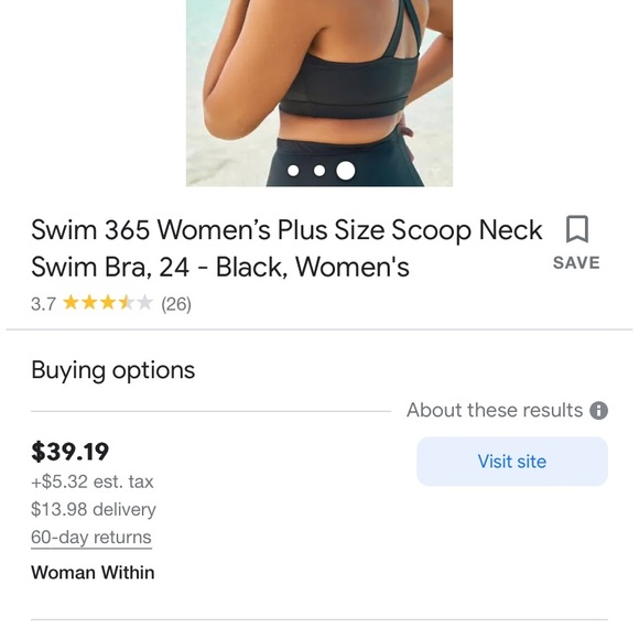 Swim 365 scoop top bathing suit - Picture 8 of 8